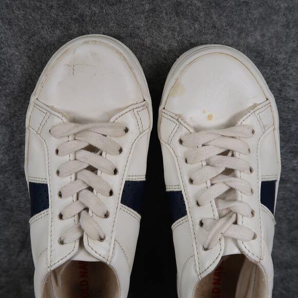 Old Navy Shoes Kids 12 Casual Fashion Sneakers Lace Up Trainers White Red Youth - Picture 7 of 11